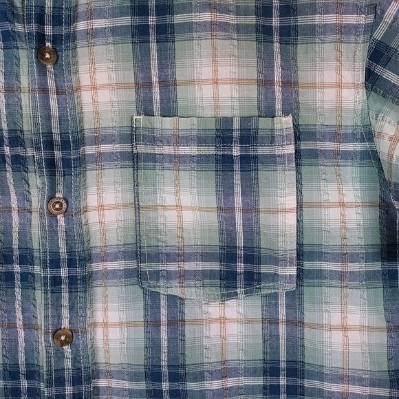ed Head Brand Co Shirt XL — Short‑Sleeve Cotton Plaid Outdoor Button‑Up - Picture 2 of 13